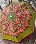 Vintage retro paraplu bloemen, Sieraden, Tassen en Uiterlijk, Paraplu's, Ophalen, Gebruikt