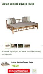 Exotan Bamboe Daybed / Tuinbank, Ophalen, Zo goed als nieuw, Hout