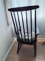 Schommelstoel hout, Huis en Inrichting, Stoelen, Gebruikt, Zwart, Ophalen of Verzenden, Eén