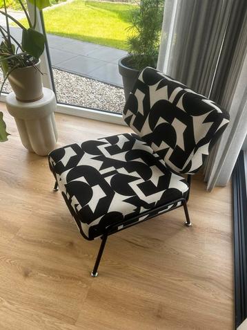 Moderne Fauteuil Zwart/Wit - Zo Goed Als Nieuw beschikbaar voor biedingen
