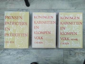 J. de Rek - Prinsessen, Koningen & Klompenvolk - 3 Boeken beschikbaar voor biedingen