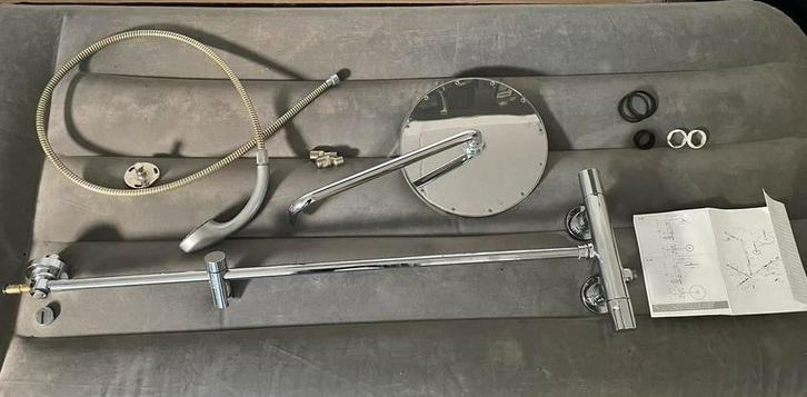 Grohe regendouche set 31cm, cosmopolitan, thermostaat defect, Doe-het-zelf en Verbouw, Sanitair, Gebruikt, Douche, Chroom, Ophalen