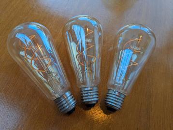 3 Filament Lampen - Sfeervolle Verlichting beschikbaar voor biedingen