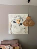 Schilderij op doek 100 x 100 cm Marilyn Monroe, Huis en Inrichting, Woonaccessoires | Wanddecoraties, Ophalen, Gebruikt