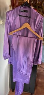 Zara Broekpak Paars Maat M, Kleding | Dames, Jasjes, Kostuums en Pakken, Ophalen of Verzenden, Zo goed als nieuw, Maat 38/40 (M)