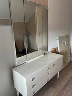 Vintage kaptafel met spiegel, Huis en Inrichting, Tafels | Kaptafels, Ophalen, Gebruikt, 100 tot 150 cm, 150 tot 200 cm