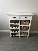 Wijnrek / Sidetable met opbergruimte, Ophalen, Gebruikt, 5 tot 15 flessen, 75 cm of meer