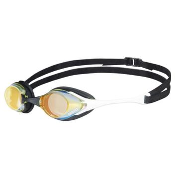 Nieuwe Arena Cobra Swipe Mirror Zwembril Yellow Copper White beschikbaar voor biedingen