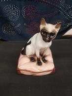 Porseleine Siamese kat 20 cm, Antiek en Kunst, Ophalen of Verzenden