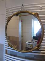 Spiegel barok rond vintage massief koper, Ophalen
