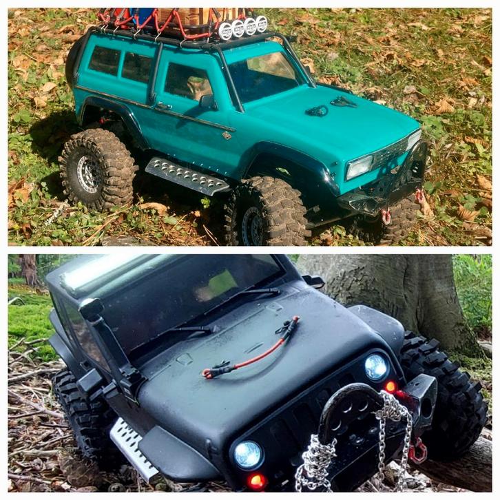 MST CFX w jp1 teruil met batterij voor 6x6 of 8x8, Hobby en Vrije tijd, Modelbouw | Auto's en Voertuigen, Auto, Groter dan 1:32