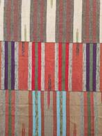 Vintage style patchwork kelim tapijt stripes 226x250cm, 200 cm of meer, 200 cm of meer, Perzisch vintage oosters HYPE, Gebruikt