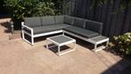 hoekloungeset wit- Tulip Outdoor Furniture -192x219cm - 5prs, Nieuw, Loungeset, Bank, 5 zitplaatsen