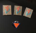 4 speldjes pins van de stichting 15 aug 1945 regio 010, Verzamelen, Speldjes, Pins en Buttons, Ophalen of Verzenden, Zo goed als nieuw