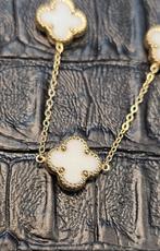 Prachtige klaveren 14k gouden armband, Ophalen of Verzenden, Nieuw, Goud, Goud