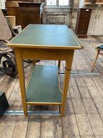 Retro tafeltje inschuifbaar bureautje bijzettafeltje, Antiek en Kunst, Antiek | Meubels | Tafels, Ophalen