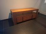 Houten TV Dressoir met Opbergruimte, Huis en Inrichting, Kasten | Televisiemeubels, Ophalen, Gebruikt, 100 tot 150 cm, Eikenhout