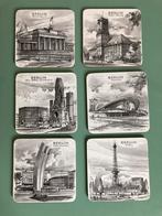 Vintage onderzetters Schuberth | Berlin - 6 stuks, Ophalen of Verzenden, Zo goed als nieuw, Glas of Kopje
