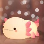 Axolotl Nachtlampje voor Kinderen – Zacht Siliconen LED Nach, HetGo, Info@hetgo.nl, Nieuw, Ophalen of Verzenden