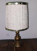 Jaren '70 messing Tafellamp, Schemerlamp + LED lampje 4,2 W, Ophalen of Verzenden, Gebruikt, Overige materialen, Minder dan 50 cm