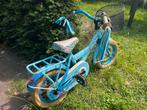 Blauwe Loeki meisjesfiets 12 inch met zijwieltjes, Fietsen en Brommers, Fietsen | Meisjes, Ophalen, Gebruikt, Loekie, 14 inch of minder