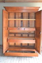 Prachtige strakke antieke eiken houten Louis Philippe kast., Verzenden