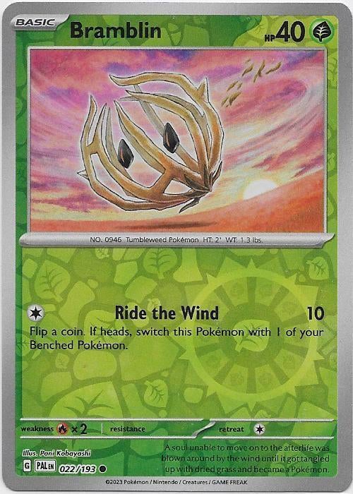 Paldea Evolved,  Bramblin [reverse] 22/193, Verzenden, Nieuw, Losse kaart