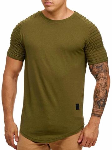 SALES! 9050 Khaki heren t shirt maat L beschikbaar voor biedingen