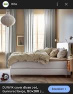 Gezocht: Dunvikhoes beige 180 cm bij 200 cm, Ophalen, Tweepersoons, Zo goed als nieuw, 180 cm