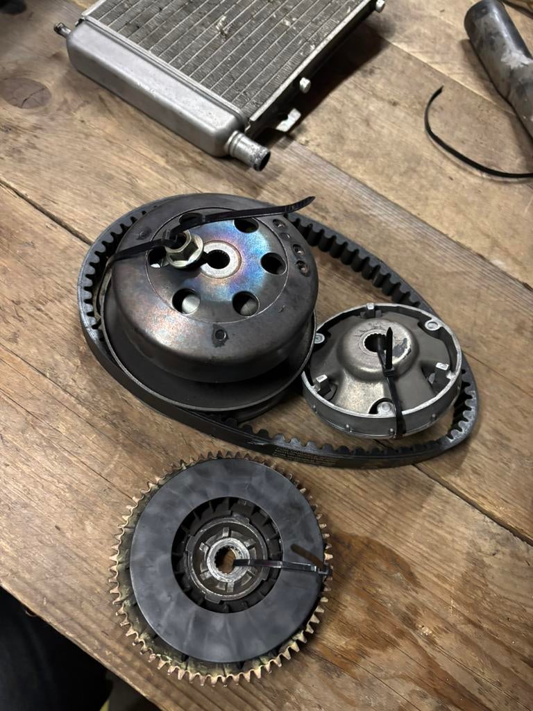 Complete zip 2 t overbrenging mag ook los, Fietsen en Brommers, Ophalen of Verzenden, Zo goed als nieuw