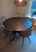 Mangohouten tafel 140 rond, Ophalen, Gebruikt, Rond, Vijf personen of meer