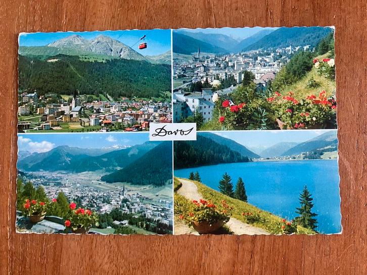 Davos, Zwitserland., Verzamelen, Ansichtkaarten | Buitenland, Gelopen, Overig Europa, 1960 tot 1980, Ophalen of Verzenden