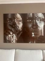 Glas schilderij, 125 cm of meer, Ophalen of Verzenden, Zo goed als nieuw, Schilderij