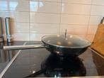 VIVO Wokpan 30cm met Glazen Deksel - Zo Goed Als Nieuw, Huis en Inrichting, Keuken | Potten en Pannen, Ophalen, Zo goed als nieuw