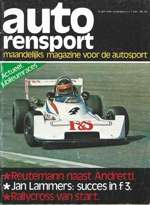 Rensport auto autosport tijdschrift 1978 Jan Lammers, Boeken, Auto's | Folders en Tijdschriften, Zo goed als nieuw, Overige merken