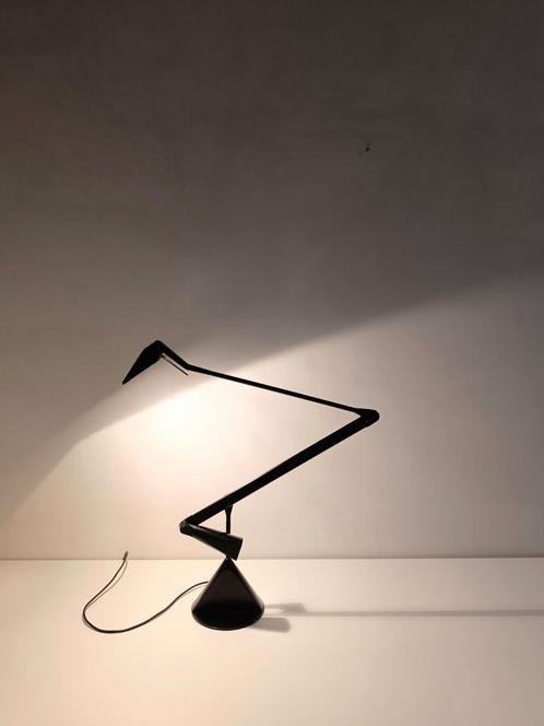 Zelig-tafellamp Lumina 1980 / Walter Angelo Monici, Huis en Inrichting, Lampen | Tafellampen, Gebruikt, 75 cm of meer, Metaal