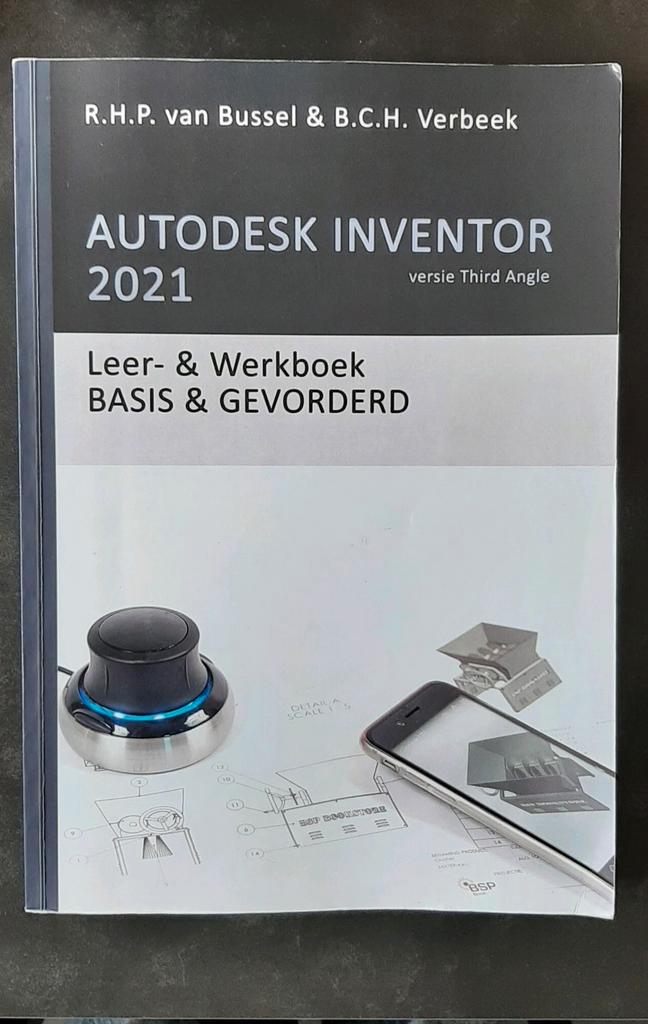 Autodesk Inventor 2021Versie Third Angle, Leer- en werkboek, Boeken, Techniek, Gelezen, Ophalen of Verzenden