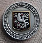 Coin arrestatieteam, politie Zweden., Verzamelen, Militaria | Algemeen, Ophalen of Verzenden, Landmacht, Nederland, Embleem of Badge