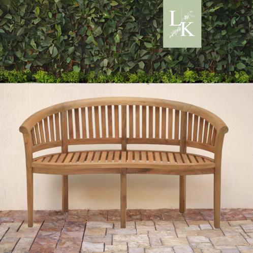 Landelijke klassieke tuinbank - Berwyn teakhout, Tuin en Terras, Tuinbanken, Nieuw, Teakhout, Ophalen of Verzenden