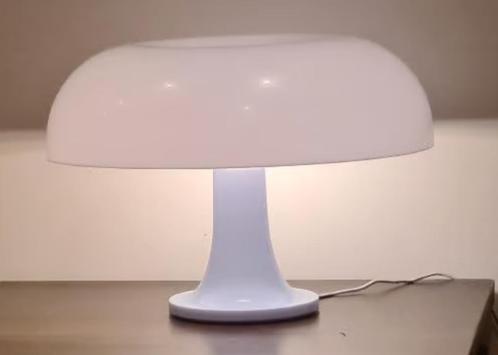 Witte Mushroomlamp, Huis en Inrichting, Lampen | Tafellampen, Minder dan 50 cm, Kunststof, Ophalen of Verzenden