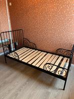 Ikea meegroei bed minnen zwart gratis, Gebruikt, 90 cm, Eenpersoons, Zwart