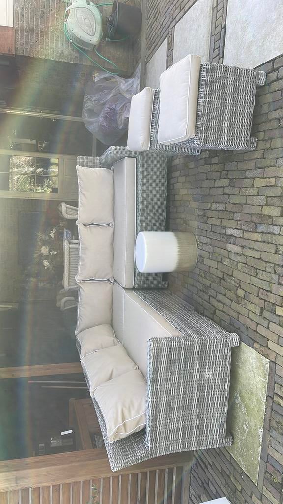 Loungeset met kussens, Tuin en Terras, Tuinsets en Loungesets, Ophalen of Verzenden, Zo goed als nieuw, Kunststof