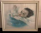 Vintage Bessie Pease Gutmann+Diamond painting, Ophalen of Verzenden