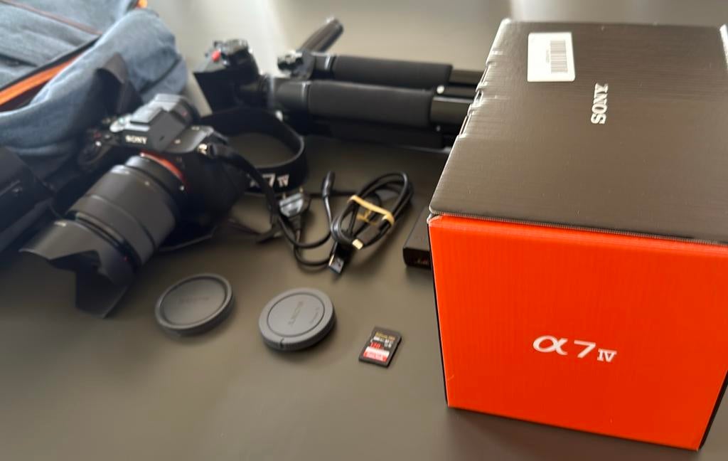 Sony A7 IV met Sony 28-70mm, 128gb, tas en statief   ,, Audio, Tv en Foto, Fotocamera's Digitaal, Spiegelreflex, Nieuw, Ophalen of Verzenden