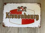 KRONENBOURG BIER reclame bord NIEUW (geen emaille), Verzamelen, Ophalen of Verzenden, Zo goed als nieuw, Reclamebord