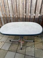 Ovale buiten eettafel - inklapbaar, Tuin en Terras, Tuintafels, Ophalen, Gebruikt, Ovaal, Metaal
