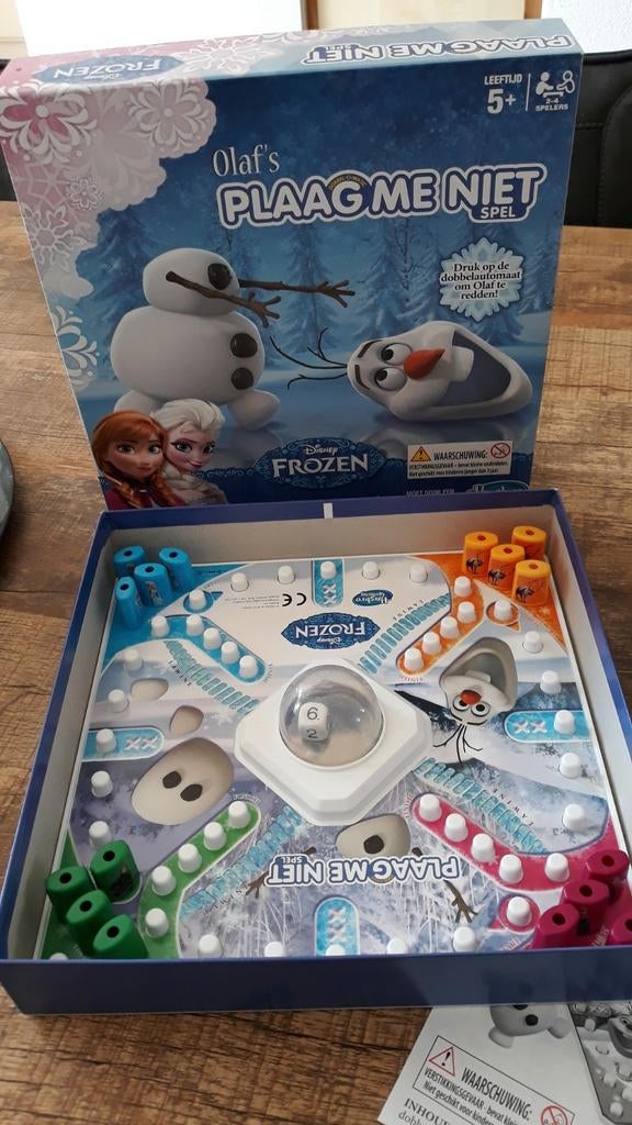 Plaag me niet  frozen mens erger je niet ,olaf's, Hobby en Vrije tijd, Gezelschapsspellen | Bordspellen, Ophalen of Verzenden