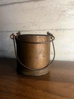 Koperen/messing lijmpot, harspot, beenderlijm, Ophalen of Verzenden, Koper