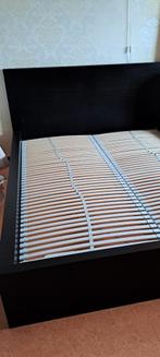Zwart bed 160x200 met lattenbodems - Nieuwstaat!, Huis en Inrichting, Ophalen, Zwart, 200 cm, Modern