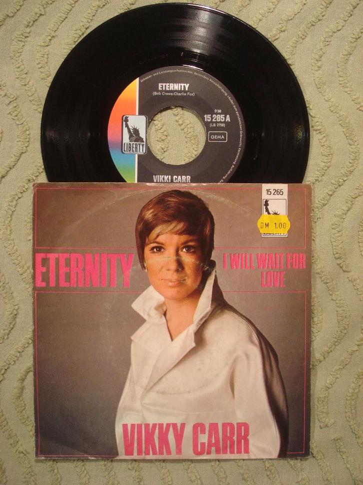Vikki Carr 7" Vinyl Single: ‘Eternity’ (Duitsland), Cd's en Dvd's, Vinyl Singles, Zo goed als nieuw, Single, Pop, 7 inch, Ophalen of Verzenden